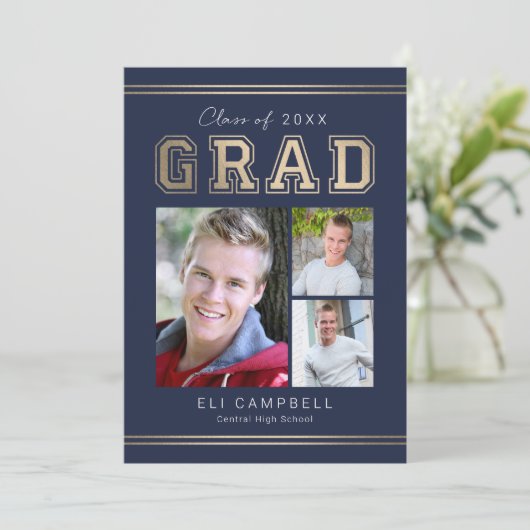 Aankondiging Afstuderen Bright Varsity (Staand voorkant)