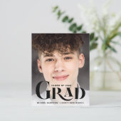 Aankondiging Afstuderen budget groot type foto (Staand voorkant)