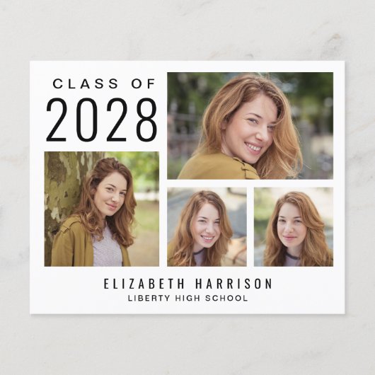 Aankondiging Afstuderen budgetfotocollage (Voorkant)