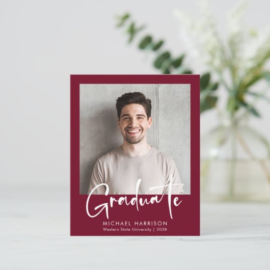 Aankondiging Afstuderen budgetfotoscript (Staand voorkant)