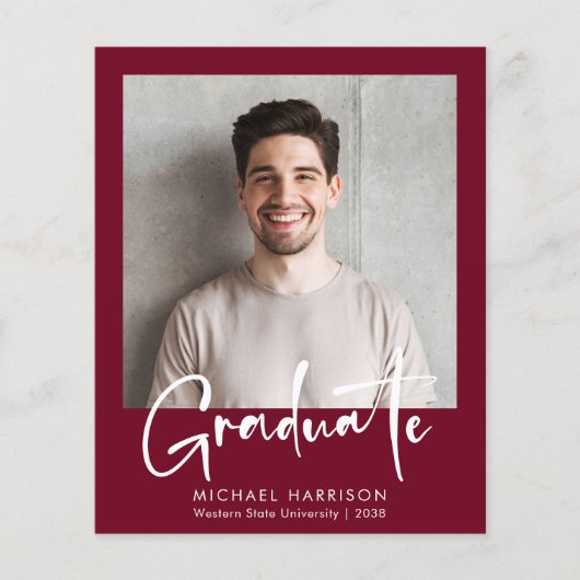 Aankondiging Afstuderen budgetfotoscript (Voorkant)