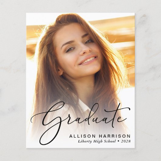 Aankondiging Afstuderen budgetfotoscript (Voorkant)