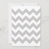 Aankondiging Afstuderen Chic Chevron Zigzag (Achterkant)