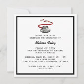 Aankondiging Afstuderen Chic Trendy Medical School (Voorkant)