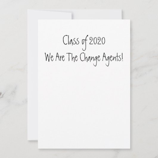 Aankondiging afstuderen - Coronovirus 2020 - grapp (Achterkant)