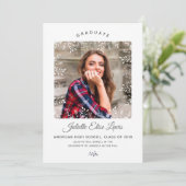 Aankondiging Afstuderen decoratieve rand foto's (Staand voorkant)