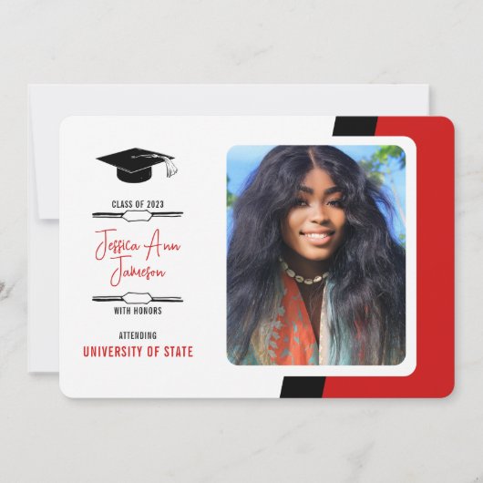 Aankondiging Afstuderen DOUANE COLOR-foto (Voorkant)