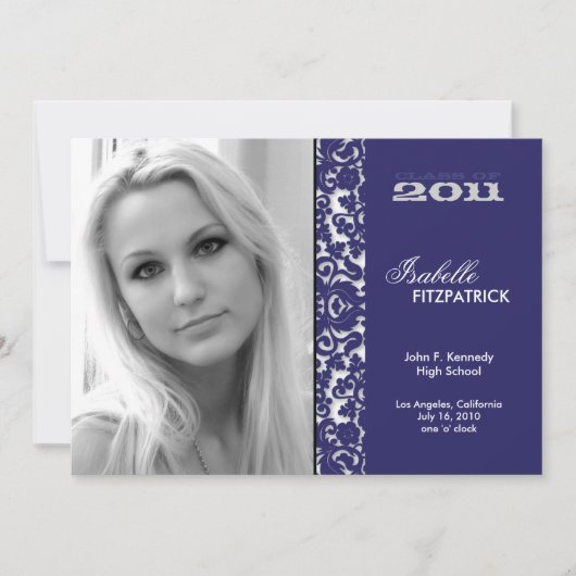 Aankondiging Afstuderen dramatic Damask 2011 (Voorkant)