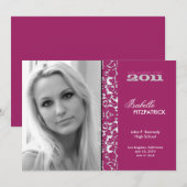 Aankondiging Afstuderen dramatic Damask 2011 (Voorkant / Achterkant)