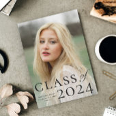 Aankondiging Afstuderen Elegant Type Foto