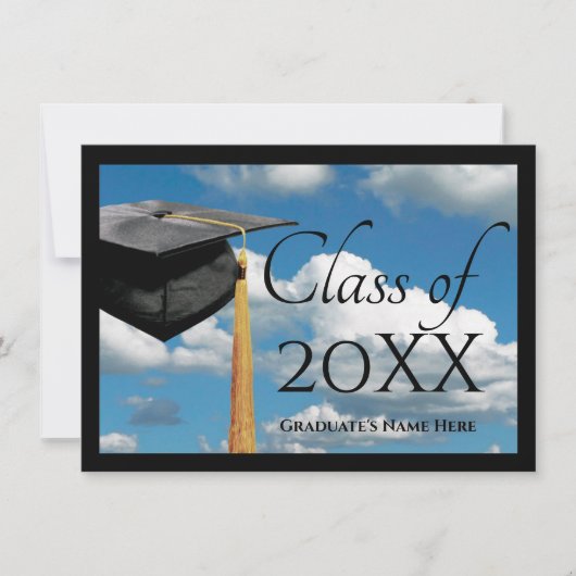 Aankondiging Afstuderen elk jaar~ Blue Sky (Voorkant)