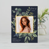 Aankondiging Afstuderen Eucalyptus & Sage Folie (Staand Voorkant)