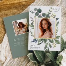 Aankondiging Afstuderen Eucalyptus & Sage Folie