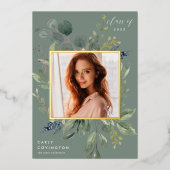 Aankondiging Afstuderen Eucalyptus & Sage Folie (Voorkant)