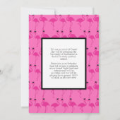 Aankondiging Afstuderen Flamingo Tropical Photo  (Achterkant)