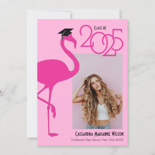 Aankondiging Afstuderen Flamingo Tropical Photo