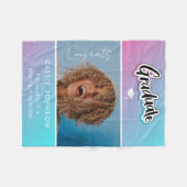 aankondiging afstuderen fleece deken (Voorkant (Horizontaal))