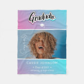 aankondiging afstuderen fleece deken (Voorkant)