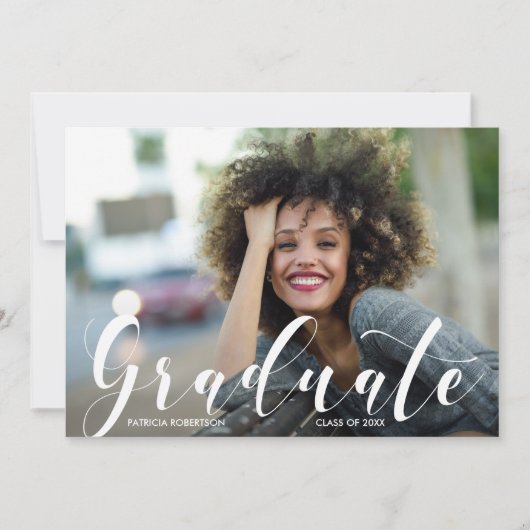 Aankondiging afstuderen foto (Voorkant)