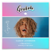 aankondiging afstuderen foto afdruk (Voorkant)