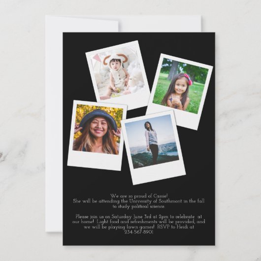 Aankondiging Afstuderen Foto's (Achterkant)