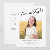 Aankondiging Afstuderen foto's (Voorkant / Achterkant)