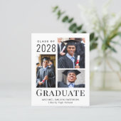 Aankondiging Afstuderen foto's  Modern 3 (Staand voorkant)