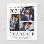 Aankondiging Afstuderen foto's  Modern 3 (Voorkant)