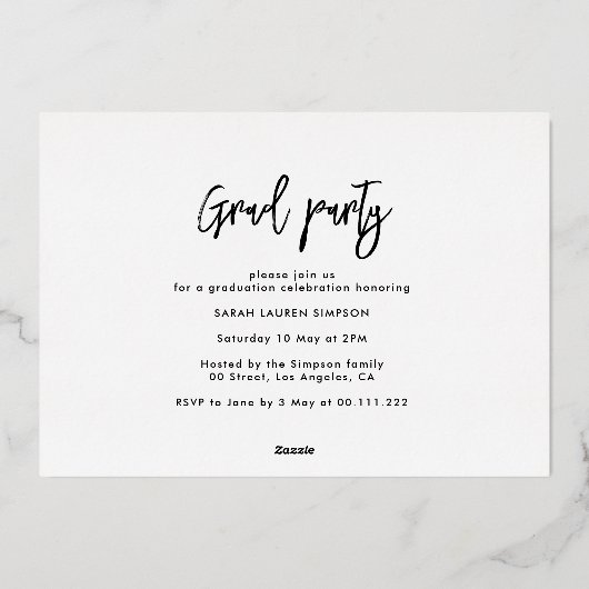 aankondiging afstuderen goudbrief (Achterkant)