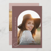 Aankondiging Afstuderen Graceful Arch (Voorkant / Achterkant)