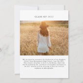 Aankondiging Afstuderen Graceful Arch (Achterkant)