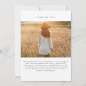 Aankondiging Afstuderen Graceful Arch (Achterkant)