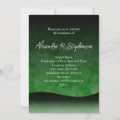 Aankondiging Afstuderen Groen en Zwart Golf 5x7 (Achterkant)