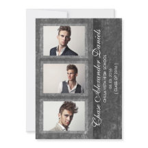 Aankondiging Afstuderen Grunge Grey 2016