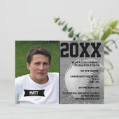 Aankondiging Afstuderen honkbal (Staand voorkant)