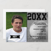 Aankondiging Afstuderen honkbal (Voorkant / Achterkant)