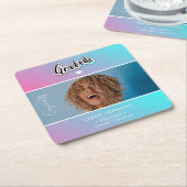 aankondiging afstuderen kartonnen onderzetters (Schuin)