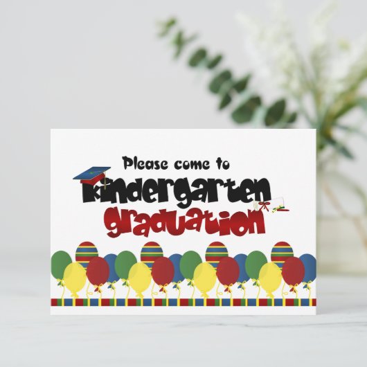 Aankondiging Afstuderen Kindergarten (Staand voorkant)