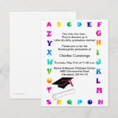 Aankondiging Afstuderen Little Tots Kindergarten (Voorkant / Achterkant)