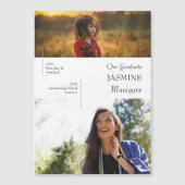 Aankondiging Afstuderen Magnet Modern en nu (Voorkant)