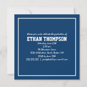 Aankondiging afstuderen met 3 foto's bij de marine (Achterkant)