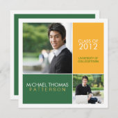 Aankondiging Afstuderen Modern Block University (Voorkant / Achterkant)