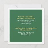 Aankondiging Afstuderen Modern Block University (Achterkant)