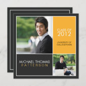 Aankondiging Afstuderen Modern Block University (Voorkant / Achterkant)