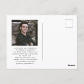 Aankondiging Afstuderen Modern Photo Boy 2023 Briefkaart (Achterkant)