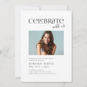 Aankondiging Afstuderen moderne Arch Photo  (Achterkant)