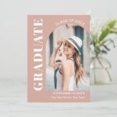 Aankondiging Afstuderen moderne Arch Photo (Staand voorkant)