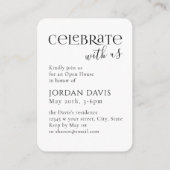 Aankondiging Afstuderen moderne Arch Photo  (Achterkant)