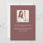 Aankondiging Afstuderen moderne Arch Photo  (Achterkant)