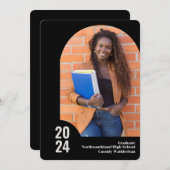 Aankondiging Afstuderen moderne Arch Photo (Voorkant / Achterkant)